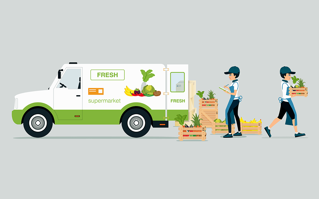 Grocery delivery truck | Wiers