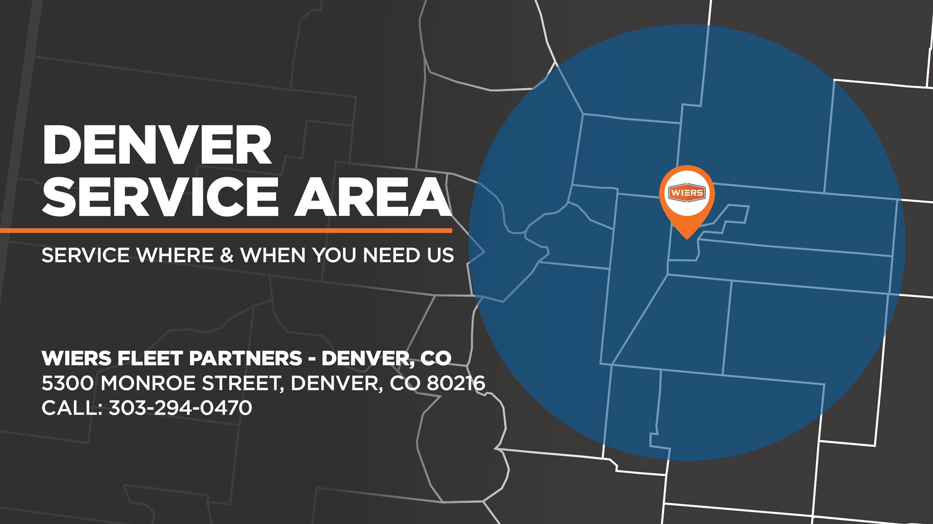 Denver Mobile Service Truck Repair Coverage Area